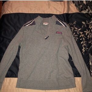 Women’s Vineyard Vines Gray medium Quarter-Zip Sweatshirt